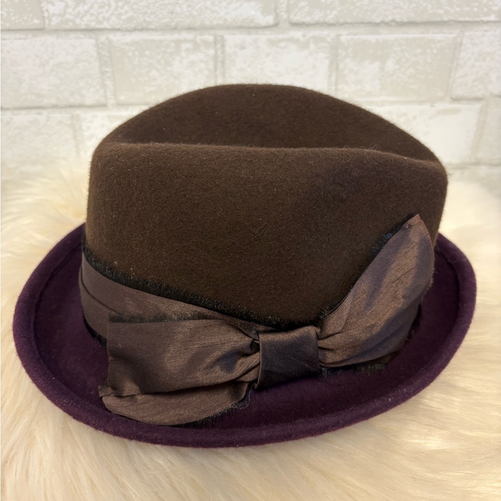 Albertus Swanepoel NY Purple/Brown Wool Hat